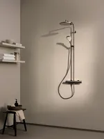 7192N-80+6515920180_BRUSHED STEEL SHOWER SYSTEM